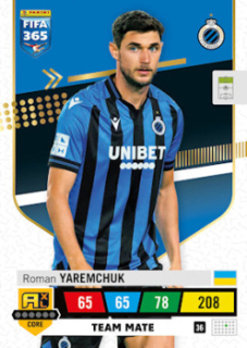 Roman Yaremchuk Club Brugge 2023 FIFA 365 Team Mate #36